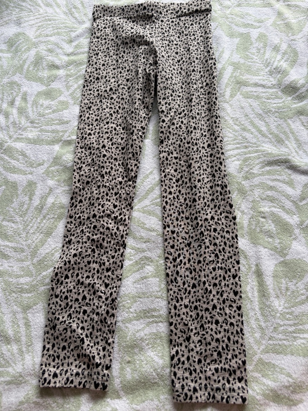Old Navy Beige and Black Leopard Print Leggings